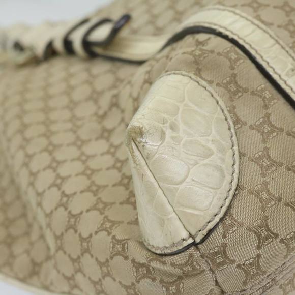 CELINE Macadam Canvas Tote Bag Beige Auth 62341 - Picture 14 of 16